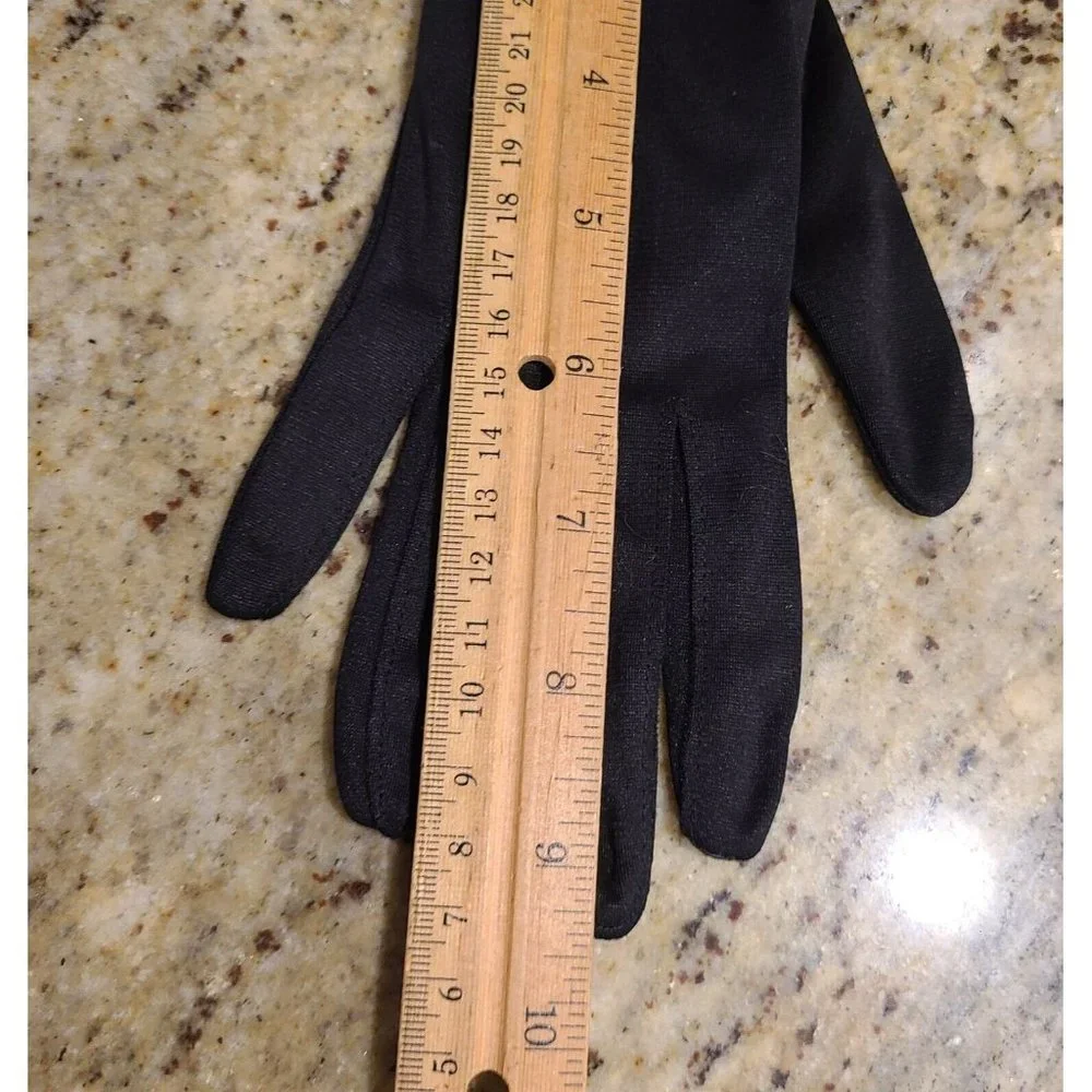Vintage Size M Black Nylon Stretch Formal 9.5